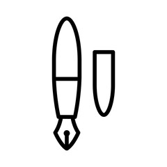 Pen icon in line style