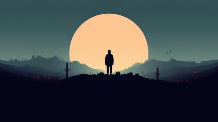 Fototapeta premium Abstract minimalist illustration 