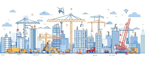 Construction Site in a Modern City