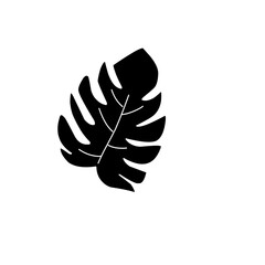 monstera leaf silhouette