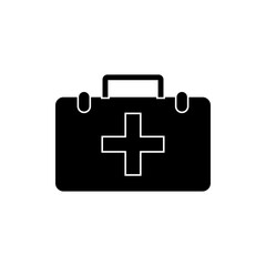 First Aid Medicine and Health flat vector icon. Gear Medicine Web Icon, health care medical sign icon vector