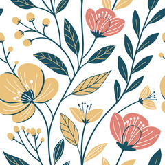 Seamless floral pattern design perfect for enhancing creative project. seamless geometric pattern for backgrounds. floral seamless pattern for textile design, 