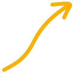 Orange arrow symbol 