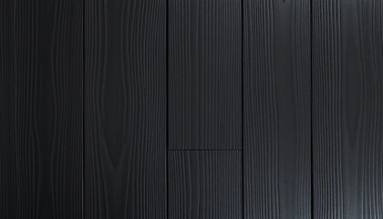 Black stained wood flooring with a smooth finish in natural light showcasing a modern aesthetic