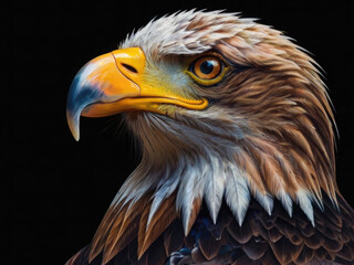 Obraz premium Dangerous Eagle with Beautiful Colors 