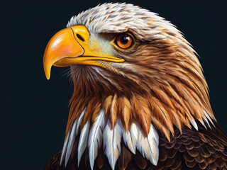 Obraz premium Dangerous Eagle with Beautiful Colors 
