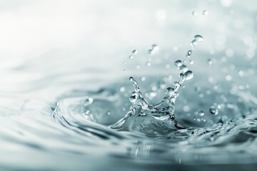 Fluid Dynamics Capturing Water Droplet in Motion