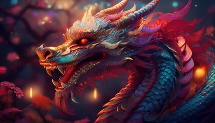 chinese dragon statue