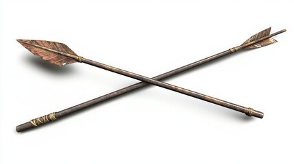 Crossed Rusty Arrows - Ancient Weaponry