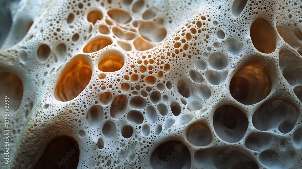 Poster captivating macro level view showcasing the intricate organic textures and patterns found in the nat