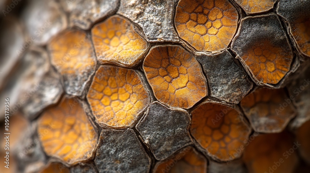 Poster captivating macro shot showcasing the mesmerizing textural patterns and intricate details of nature 