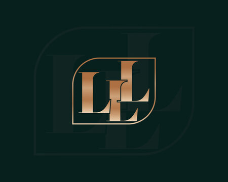 Triple L modern LLL for branding and business logos, Flat Logo Design Template, vector in a black background