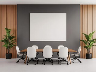Luxury office blueprint, executive suites with premium furnishings and spacious meeting rooms, 3D illustration