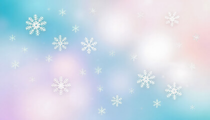 Magical Winter Background Wonderland with Paper Snowflakes for Christmas and New Year