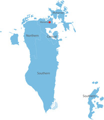 blue color map Bahrain