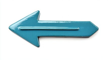 Fototapeta premium Teal Directional Arrow Graphic Design