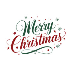 Merry Christmas, Xmas calligraphy on white background.  Christmas greeting Card, Digital Greeting Card, Holiday Card, Calligraphy Font style.