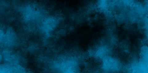 grungy blue stucco wall background in cold mood for web design, Smoke in the dark blue texture, watercolor background concept design background with smoke, watercolor painted mottled blue background.