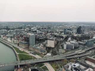 Obraz premium The panorama view of Dusseldorf, Germany