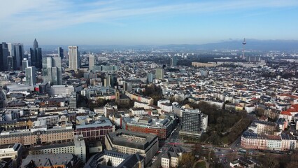 Fototapeta premium the city view of Frankfurt am Main, Germany