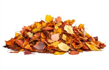 Autumn Leaves Pile - A Colorful Fall Scene