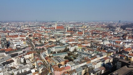 Obraz premium The panorama view of Munich, Germany