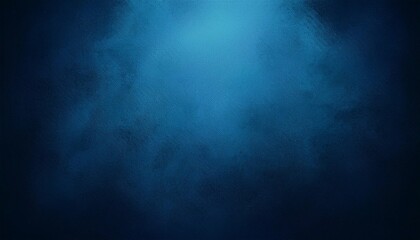 dark blue background texture with black vignette in old vintage grunge textured border design dark elegant teal color wall with light spotlight center