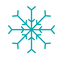 Schneeflocke, Symbol, Icon, Vektor - Weihnachten