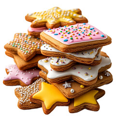 Tasty Cookie exchange party isolated on transparent background