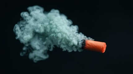 Abstract Colorful Smoke Teal Red Green Black Background