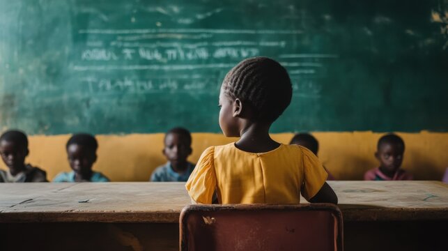 Educational barriers for marginalized children, Symbolizing the quest for learning opportunities, photography style