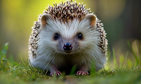 A close-up of a hedgehog in a natural setting.