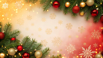 Obraz premium Christmas background 2025 text space for advertisement ad promotion social media banner label empty download 