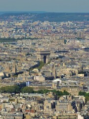 Obraz premium the panorama view of Paris, France