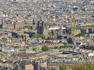 Obraz premium the panorama view of Paris, France