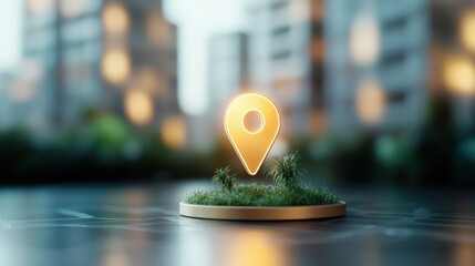 Business and Office Location A map pin with a storefront icon, indicating a shop, retail store, or commercial space.