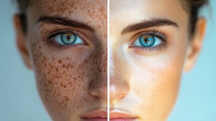 Before After Hyperpigmentation Treatment, Skin Blemishes, Clear Complexion