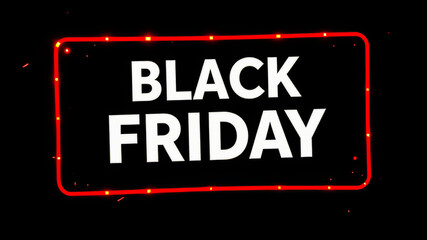 Fototapeta premium Black Friday Magic: Big Save. Banner, Ad. 