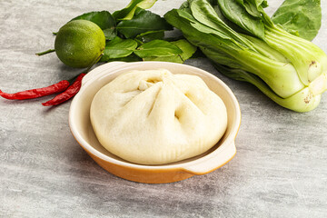 Chinese steamed bun Dim sum