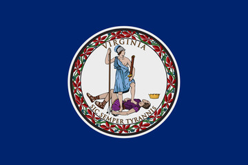 Virginia State Flag background illustration