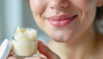 Chapped lips care with soothing balm for hydration and smoothness