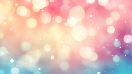 Abstract Pastel Bokeh Background - Soft Focus and Blurred Lights