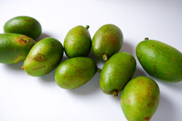 Matoa fruit or Pometia pinnata has a sweet taste and delicious flesh. isolated white background