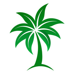 Tropical Palm Green Tree Clipart.