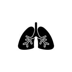 Lungs vector icon, Anatomy Vector Icons. Internal Human Organs vector icon