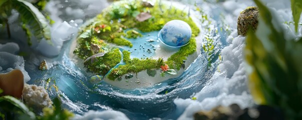 An interactive AR map featuring eco-tourism experiences like wildlife sanctuaries and marine conservation projects.