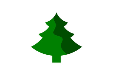 Fototapeta premium Vector illustration of fir tree design, Christmas tree icon vector isolated on transparent background