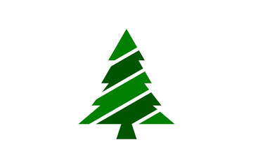 Obraz premium Vector illustration of fir tree design, Christmas tree icon vector isolated on transparent background