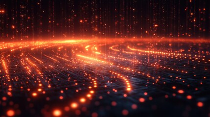 Fototapeta premium Abstract glowing lines