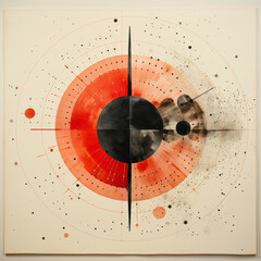 illustration Abstract shapes and circles